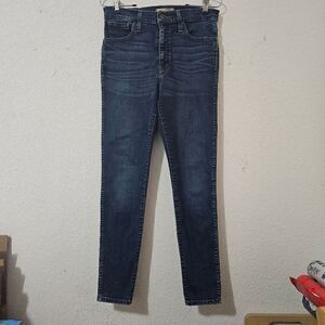 Madewell 10” High Rise Skinny Jeans Womens size 28
